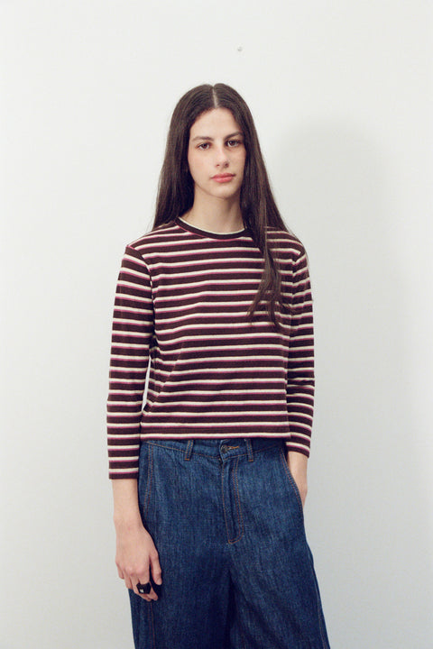 Fig Stripe Hemp Top
