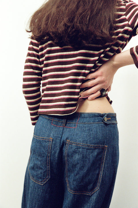Fig Stripe Hemp Top