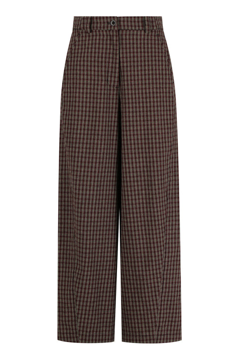 Plaid Panel Trouser