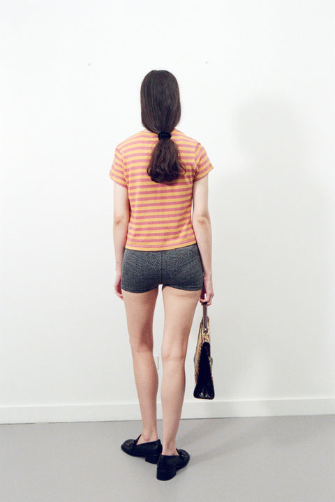 Grapefruit Stripe Hemp Baby Tee [final sale]