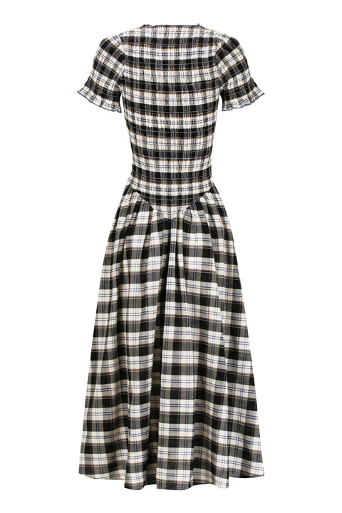 Ink Plaid Marta Dress