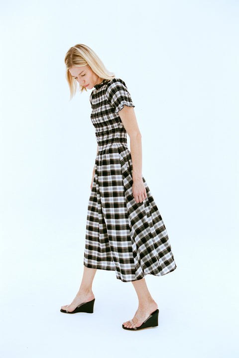 Ink Plaid Marta Dress