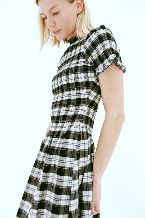 Ink Plaid Marta Dress