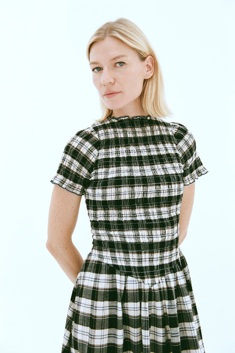 Ink Plaid Marta Dress
