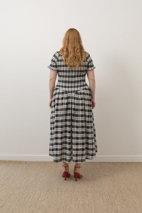 Ink Plaid Marta Dress