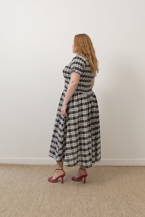 Ink Plaid Marta Dress