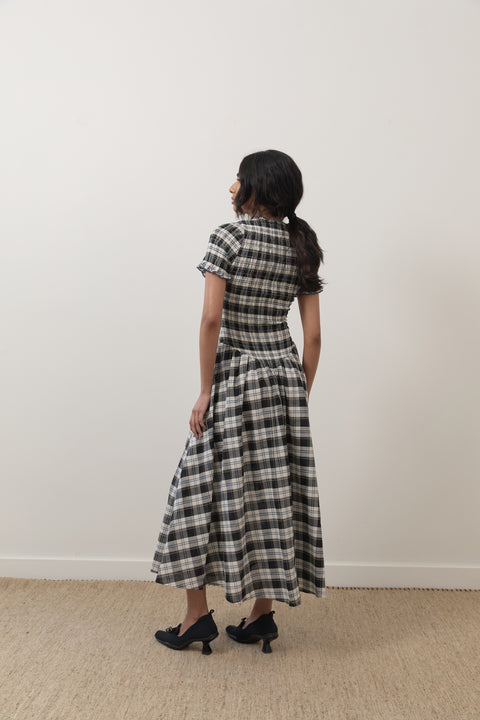 Ink Plaid Marta Dress
