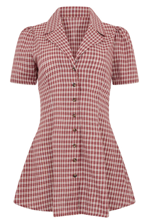 Jam Gingham Button Front Dress