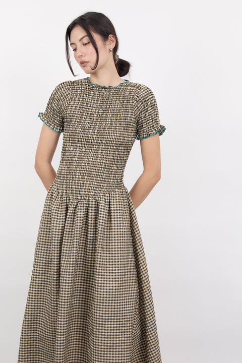 Biscuit Plaid Jessie Dress