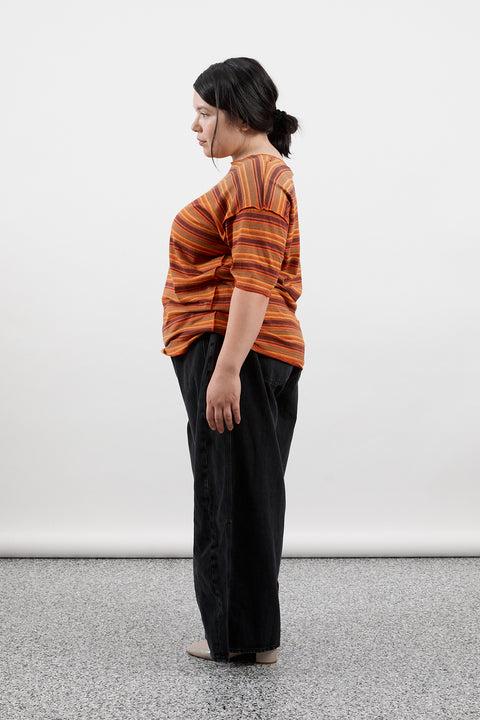 Marigold Stripe Hemp Tee