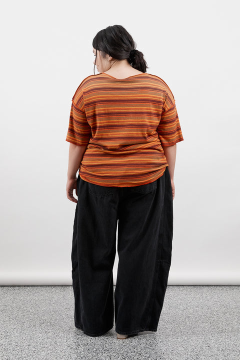 Marigold Stripe Hemp Tee