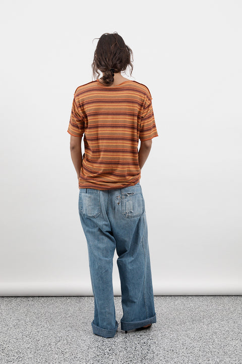 Marigold Stripe Hemp Tee