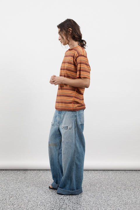Marigold Stripe Hemp Tee