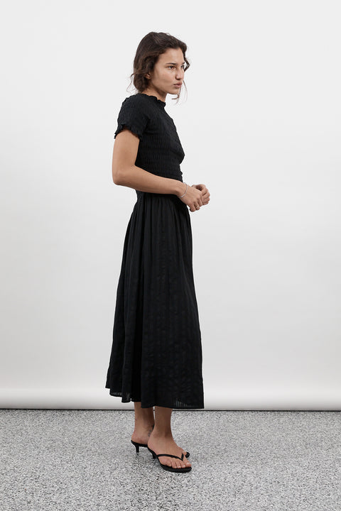 apres midi dresses Beautiful Dresses Apres Midi Dresses Chloe Shirred Long Sleeve Midi Dress Mono Spot Style Cheat