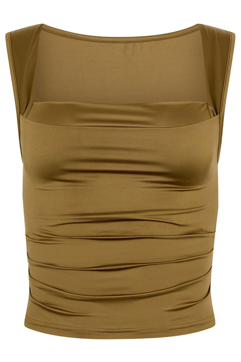 Metallic Olive Soft Bodice