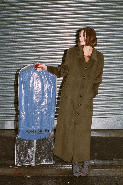 Moss Long Wool Coat