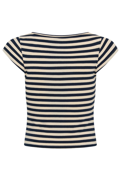 Navy Stripe Bridgette Tee