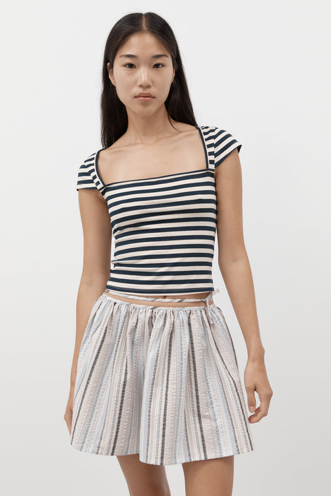 Navy Stripe Bridgette Tee