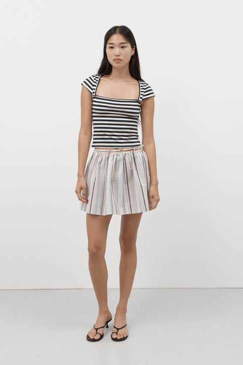 Navy Stripe Bridgette Tee