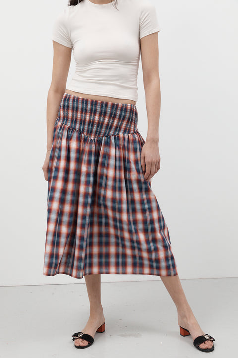 Negroni Ruched Midi Skirt