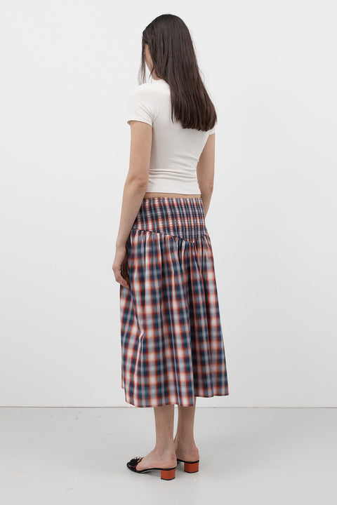 Negroni Ruched Midi Skirt