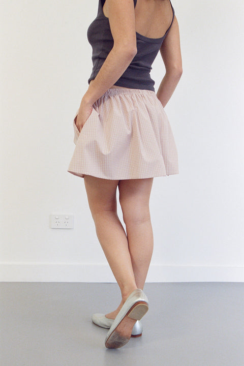 Pink Gingham Dylan Skirt