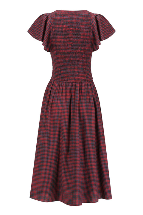 Plum Gingham Marlo Dress