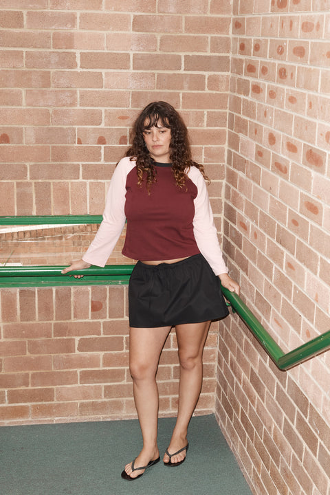 Pink Raglan Top