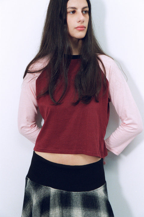 Pink Raglan Top