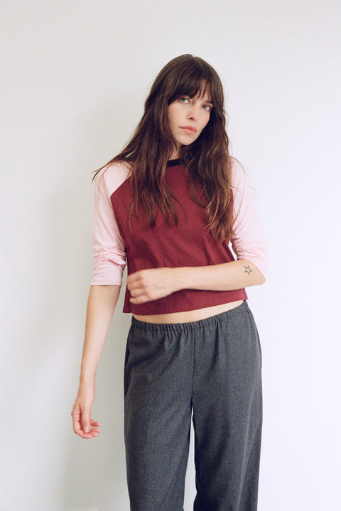 Pink Raglan Top