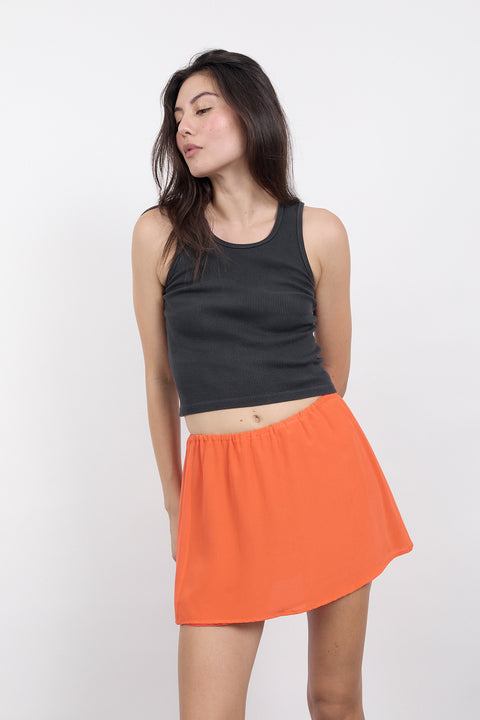 Poppy Silk Mini Skirt