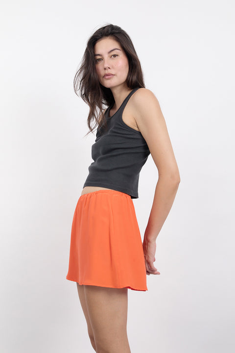 Poppy Silk Mini Skirt