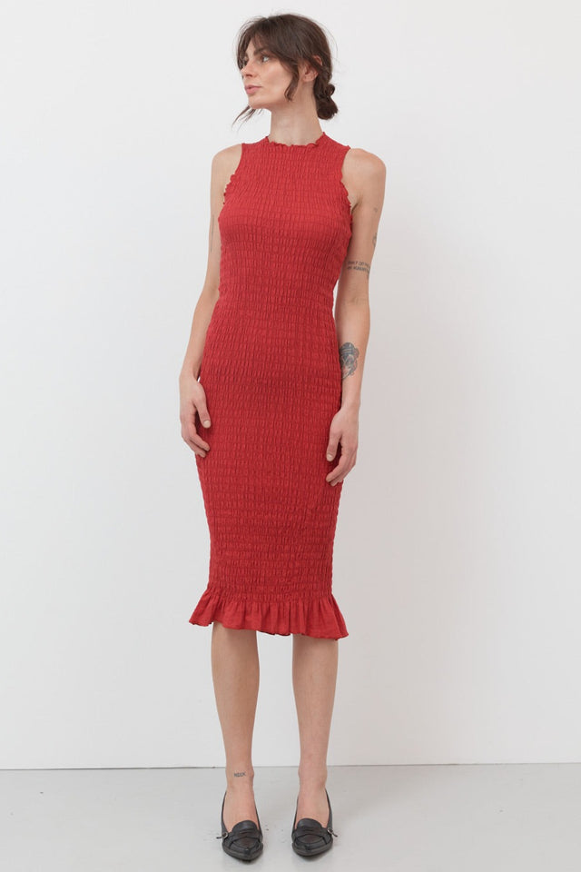 ruffle halter dress Neck Lace-Up – UrbanSheek Mexico Outfits Size:SA36 XL COTTON BLEND STRIPED MIDI