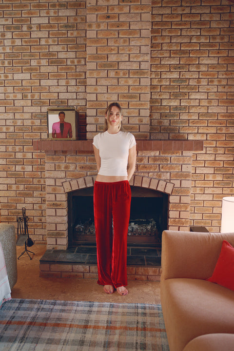 Jai is 6'0" and wears M