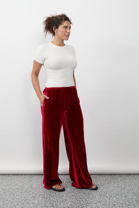 Silk Velvet Pant