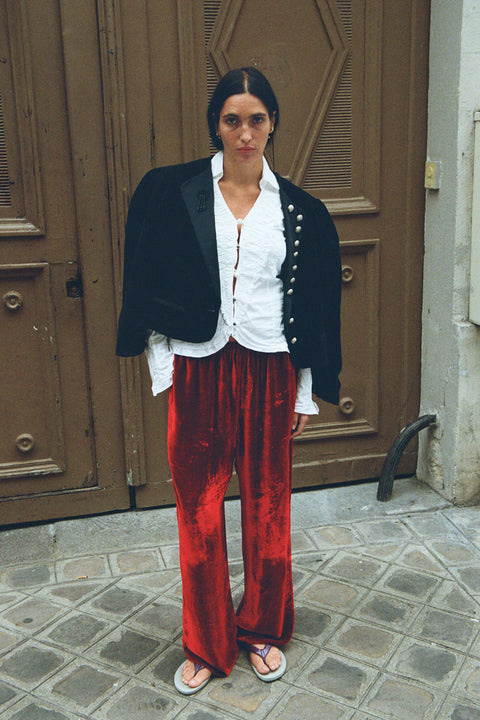 Silk Velvet Pant