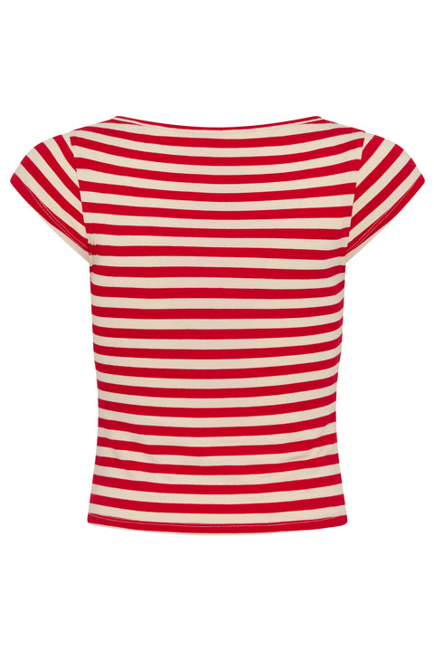 Red Stripe Bridgette Tee