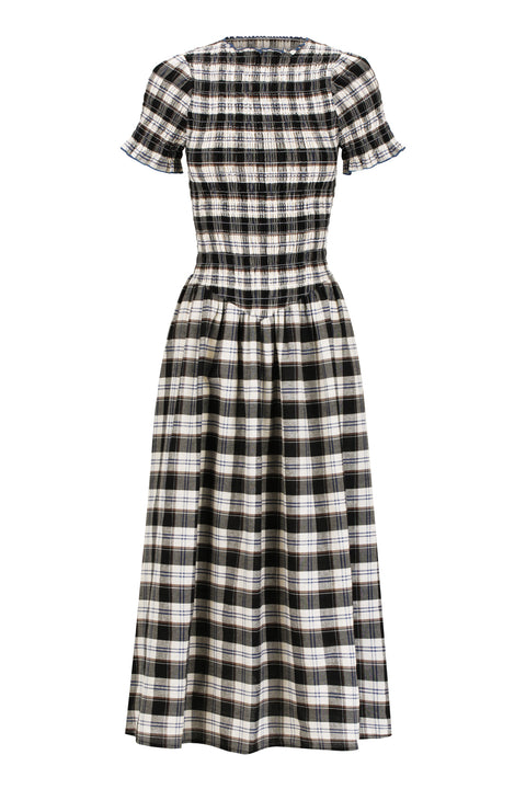 Ink Plaid Marta Dress
