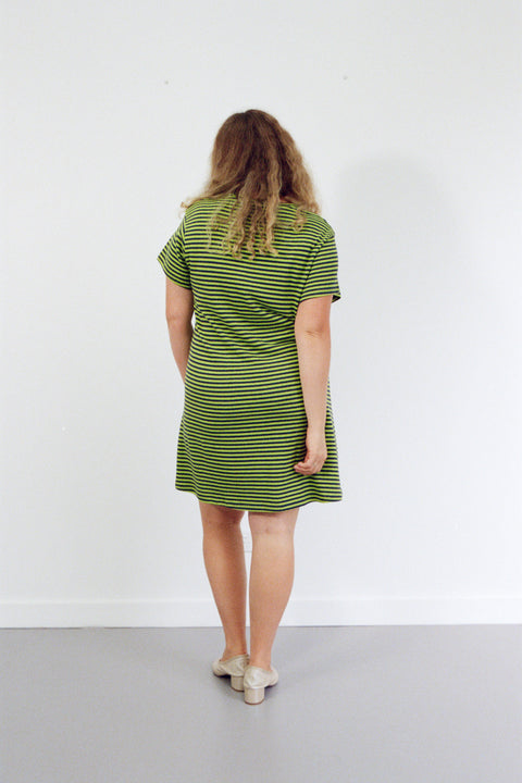 Slime Stripe Hemp Dress