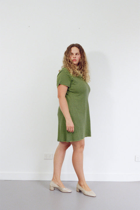 Slime Stripe Hemp Dress