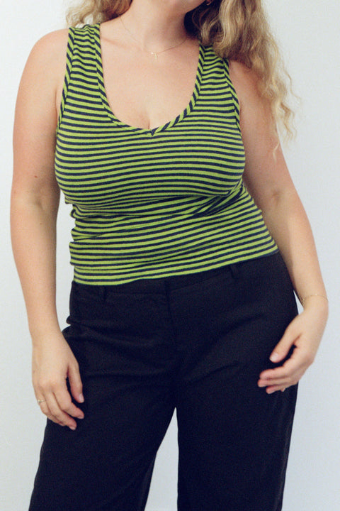 Slime Stripe Hemp Tank