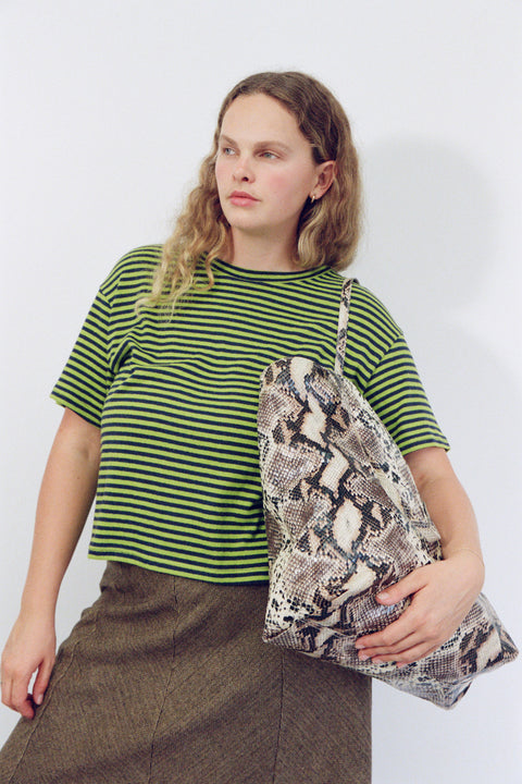 Slime Stripe Hemp Baby Tee