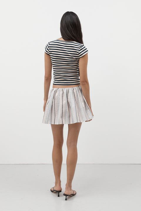 Summer Stripe Wrap Skirt