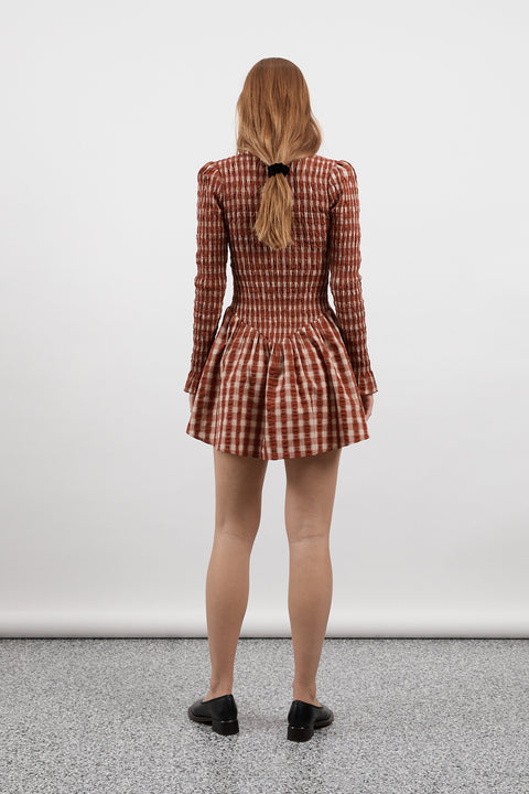 Tamarind Ruched Button Dress