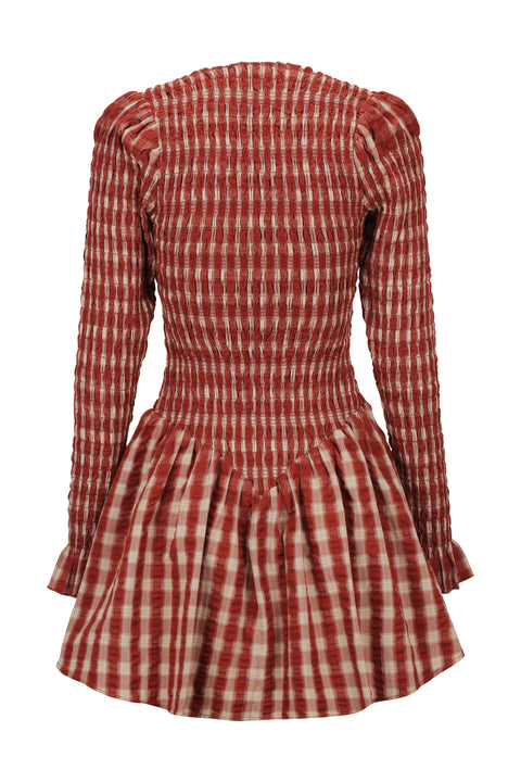 Tamarind Ruched Button Dress