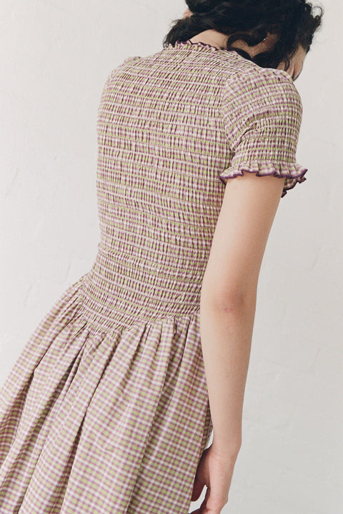 Yuzu Button Marta Dress