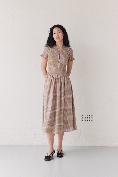 Yuzu Button Marta Dress
