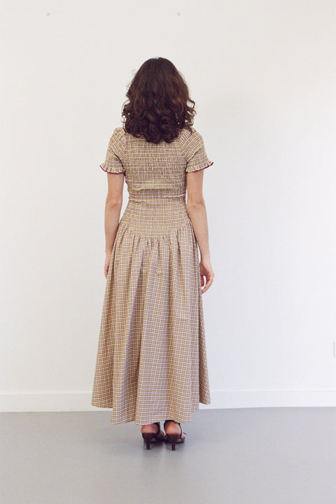 Yuzu Button Marta Dress