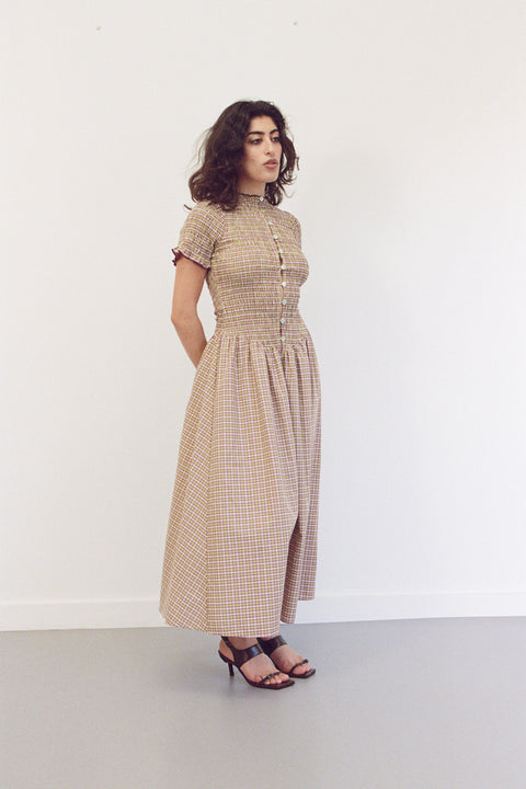 Yuzu Button Marta Dress