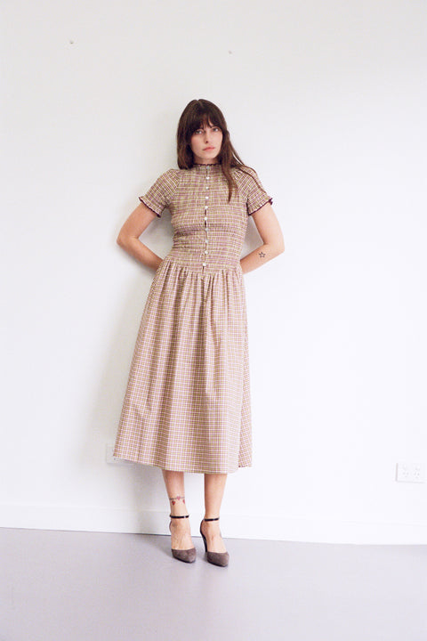 Yuzu Button Marta Dress